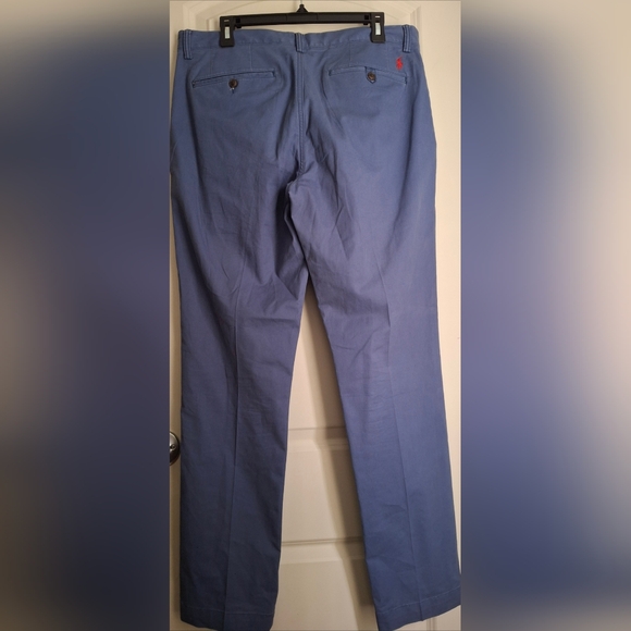Polo Ralph Lauren Strech Straight Fit Men's Blue Pants 34x34 Formal Office Party - Picture 9 of 13